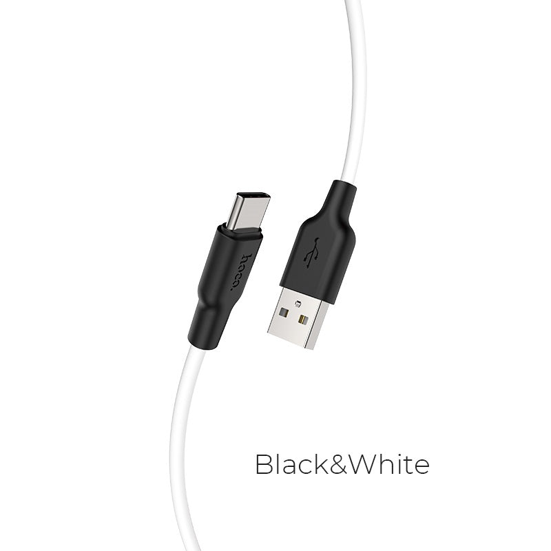 Hoco X21 Plus Silicone charging cable for Type-C(L=2M) - Saif Al Najmi Kw